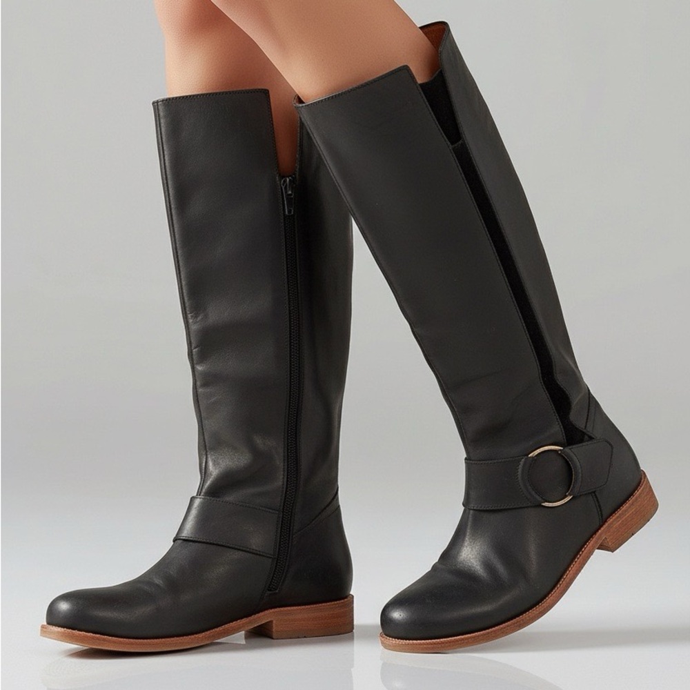 OluKai Holo Lio II Women's Tall Boots. Black, Size 9